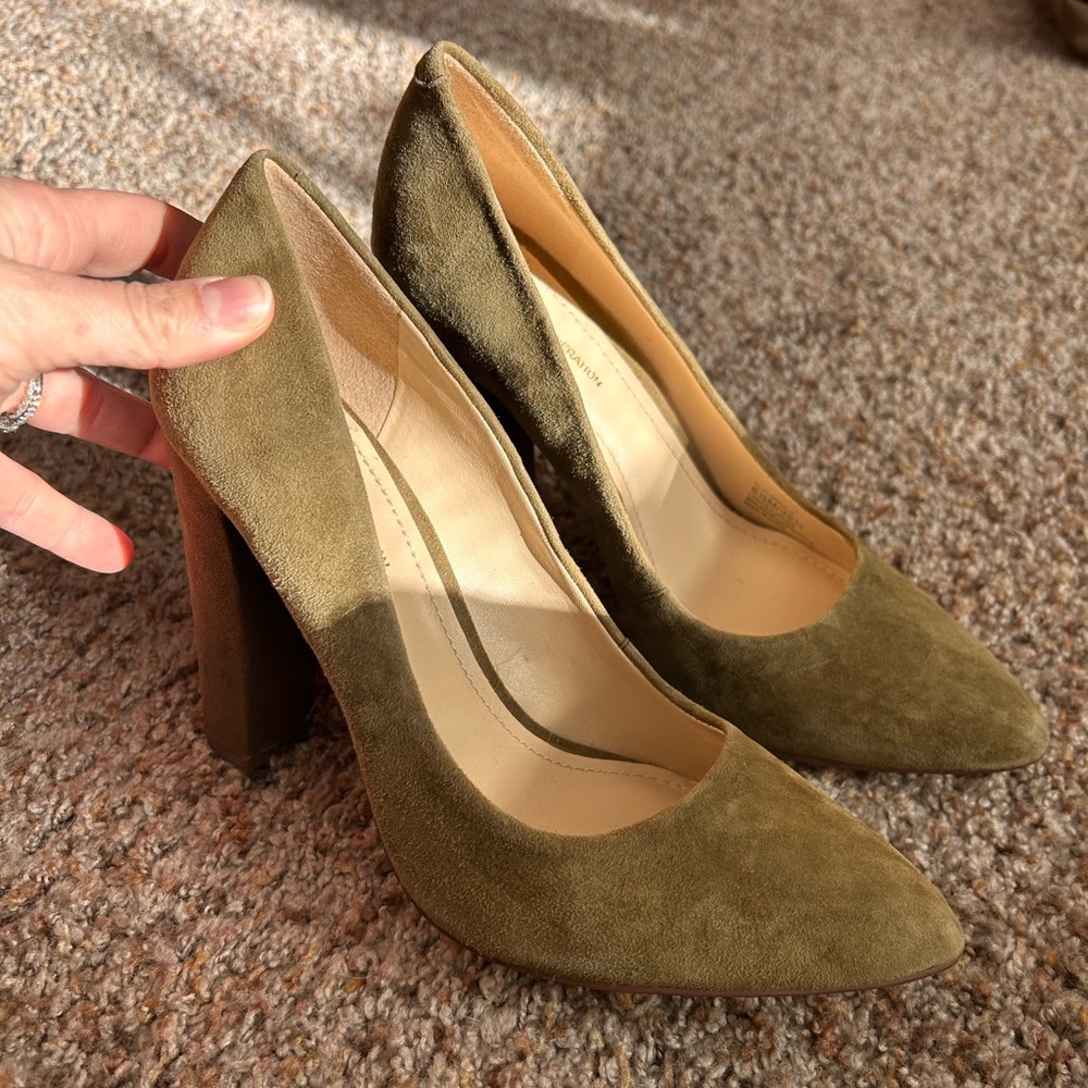 BCBG Olive Suede Heels